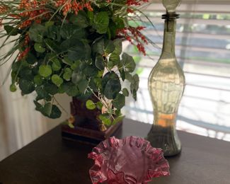 MCM genie bottle, Fenton bowl