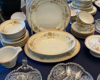 Noritake china & cut glass 