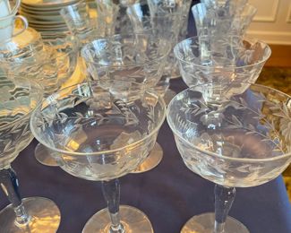 Etched crystal stems