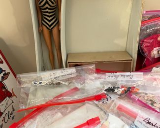 Barbie in original swimsuit & case, 1961