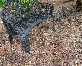 Wrought iron bench
