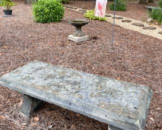 Concrete bench