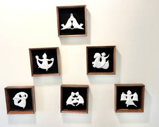 Set of 10 Jean Jacques Prolongeau Christmas Ornaments