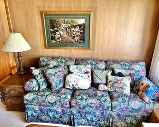 Ethan Allen Floral Sofa