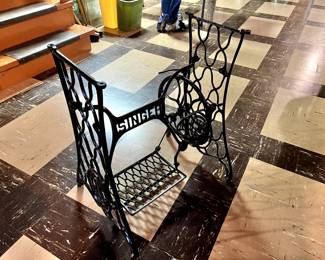 Antique Cast Iron Singer Sewing Machine Base