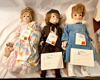 (3) Dolls By Jerri-Emily, Tom Sawyer And Katie

