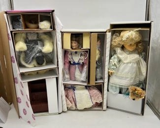 (3) Wonderful Dolls incl Danbury Mint
