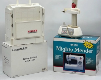 (4) Home Sewing Appliances Feat. Singer
