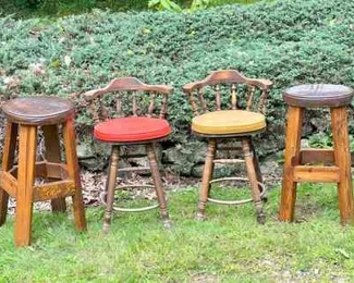 (4) Retro Bar Stools - Frontier Furniture & George B Bent Co
