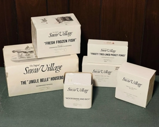 (6) Snow Village In Original Boxes
