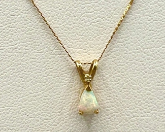 14k Gold Stamped Necklace

