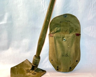 1944 WWII Folding Trench Shovel In Case
