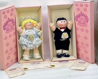 1984 Porcelain Collection Cabbage Patch Kids “Jeffrey Nicholas” & “Kellyn Marie”
