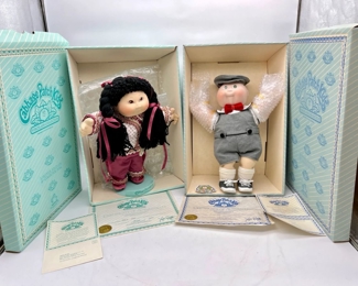 Cabbage Patch Kids Porcelain Collection Limited Collector Dolls “Mai Lang” & “Timothy David”

