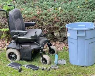 Everett & Jennings Lancer Motorized Wheelchair & Barrel Of Parts
