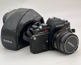 Konica Autoreflex TC SLR 35mm Camera With Case & 50mm 1.7 Lens
