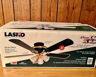 Lasko Model 6002L Ceiling Fan New In Box
