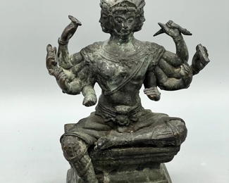 Metal Deity Figurine
