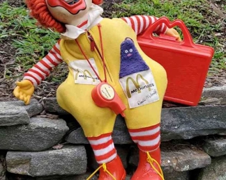 Ronald McDonald Doll With Lunchbox
