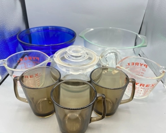 Vintage Pyrex & Anchor Hoking Lot Incl Flameware Teapot
