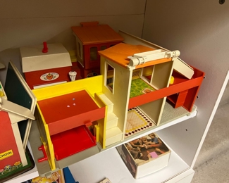 Vintage Fisher Price Original Play Family Village