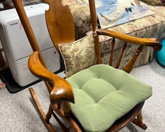 large wooden rocking chair