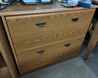 lateral wooden file cabinet