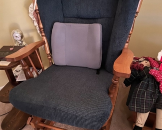 vintage colonial glider & footstool