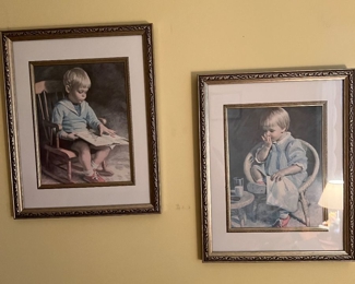 vintage framed prints