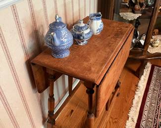 antique drop leaf side table