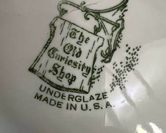 The Old Curiosity Shop dinnerware, Currier & Ives