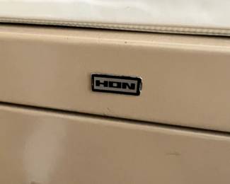 HON metal 4 drawer file cabinet