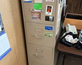 4 drawer HON metal filing cabinet