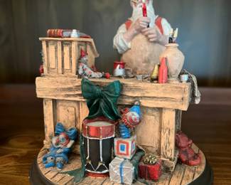 Norman Rockwell Christmas Santas workshop