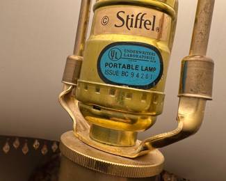 vintage Stiffel brass lamp