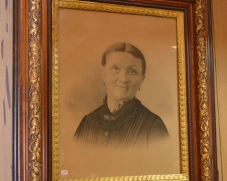 antique photo - look at that frame!!!