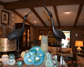 Bronze birds - Erins Pottery - Majestic