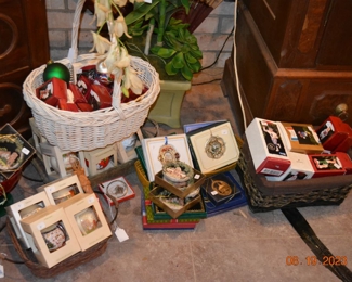 Collectible Christmas ornaments in box - never opened