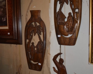 wood wall art - vintage