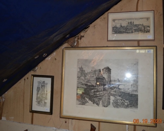 vintage prints - signed