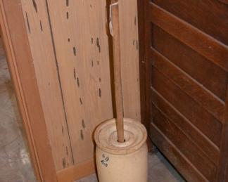 antique pottery churn