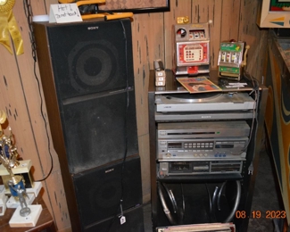 Sony Strero and speakers