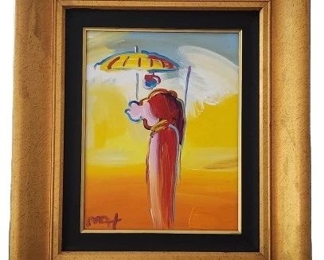 Peter Max Umbrella Sage w/ Cane Painting