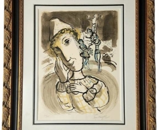 Marc Chagall Le Cirque au Clown Jaune Lithograph