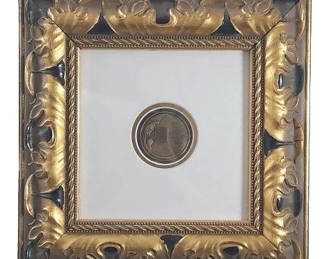 Erte Romain De Tirtoff Framed Parrot Medallion