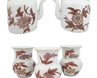 Chinese Red & White Porcelain