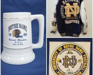 Vintage Notre Dame Football Historic Memorabilia