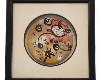 David Le Batard LEBO Framed Ceramic Art Bowl