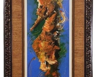 Clare Sykes Dancers Below Sea Original Painting