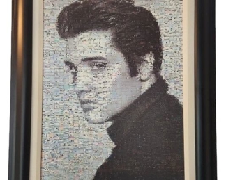 Neil Farkus Elvis Color Seriolithograph on Canvas